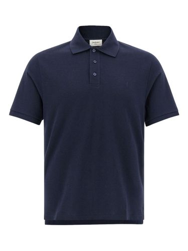 Logo Cotton Polo Shirt - Saint Laurent - Modalova