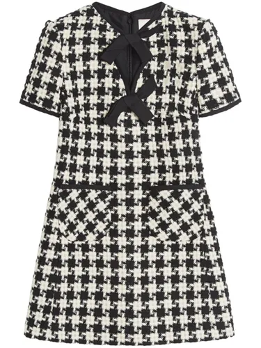 Damier Light Tweed Short Dress - Valentino - Modalova