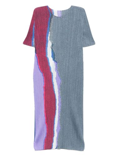 Printed Midi Dress - PLEATS PLEASE ISSEY MIYAKE - Modalova