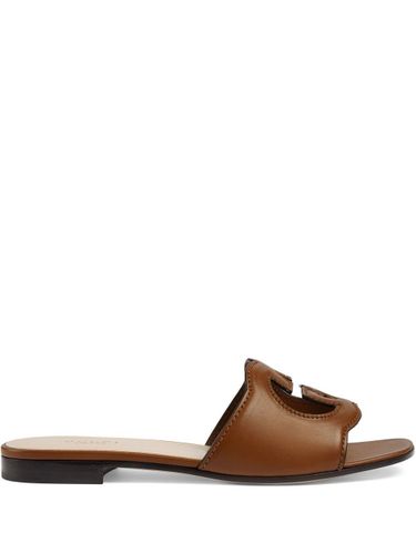 Gucci Gucci Cut Leather Sandals - Gucci - Modalova