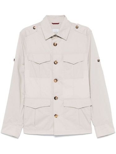 Water Resistant Cotton Blend Jacket - Brunello Cucinelli - Modalova