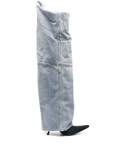 Denim Over-The-Knee Boots - Balenciaga - Modalova