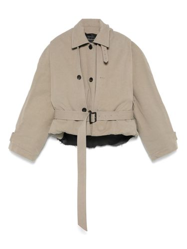 Cotton Hooded Trench Coat - Balenciaga - Modalova