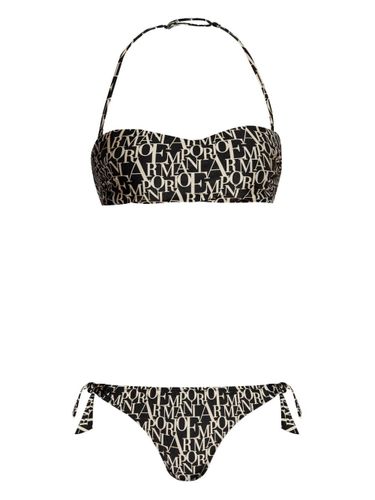 Allover Logo Bikini Set - Emporio Armani - Modalova
