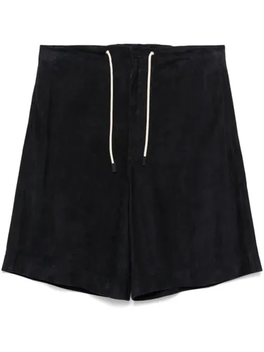 Leather Bermuda Shorts - Emporio Armani - Modalova