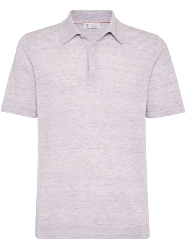 Linen Polo Sweater - Brunello Cucinelli - Modalova