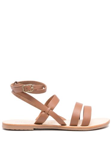MANEBI Gladiator Leather Sandals - MANEBI - Modalova