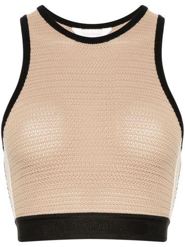 Palm Angels Knitted Cropped Top - Palm Angels - Modalova
