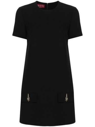 Wool And Silk Blend Mini Dress - Gucci - Modalova
