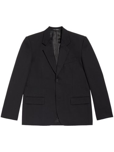 Wool Single-Breasted Blazer Jacket - Balenciaga - Modalova