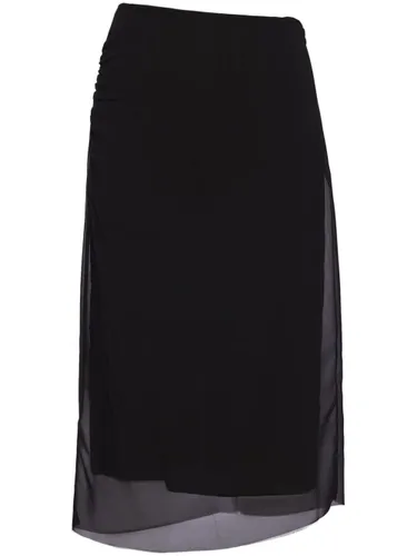 Prada Georgette Midi Skirt - Prada - Modalova