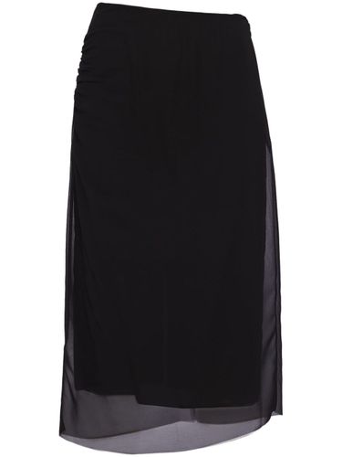 Prada Georgette Midi Skirt - Prada - Modalova