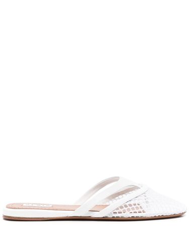 Leather Round Toe Thong Sandals - Alaïa - Modalova