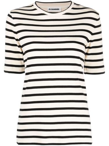 Striped Cotton T-Shirt - JIL SANDER PLUS - Modalova