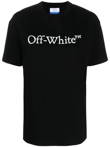 Big Logo Bookish Cotton T-Shirt - Off White - Modalova