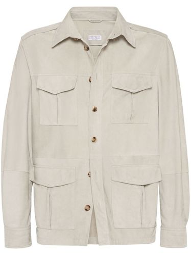 Brunello Cucinelli Leather Jacket - Brunello Cucinelli - Modalova