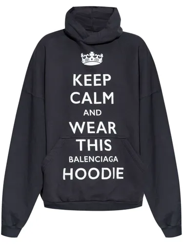Balenciaga Keep Kalm Cotton Hoodie - Balenciaga - Modalova