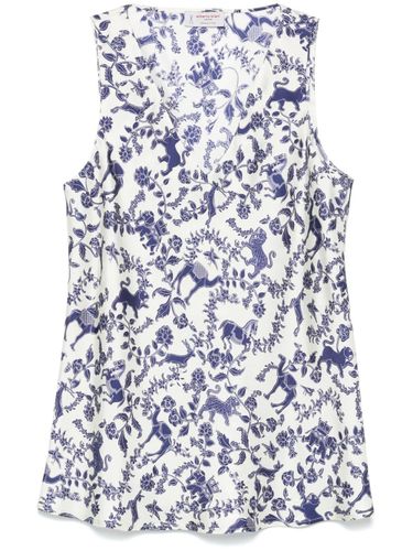 Alberto Biani Printed Silk Top - Alberto Biani - Modalova