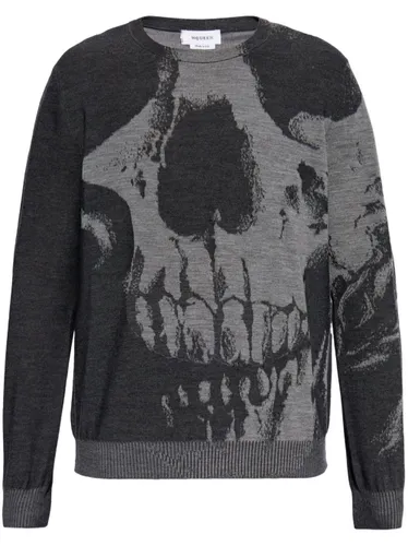 Skull Wool Sweater - Alexander McQueen - Modalova