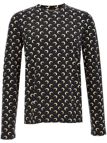 MARINE SERRE Moon Crewneck Top - MARINE SERRE - Modalova
