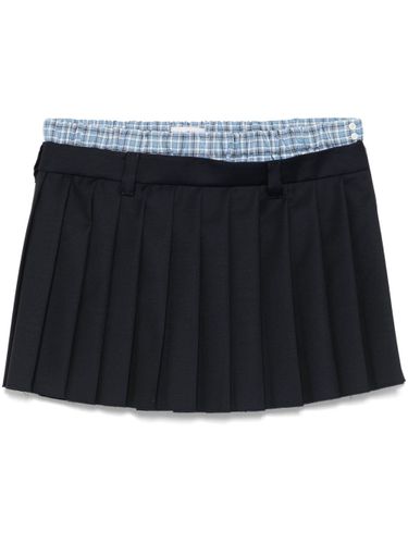 Miu Miu Pleated Mini Skirt - Miu Miu - Modalova