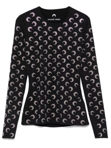 Moon Strass Crewneck Top - MARINE SERRE - Modalova