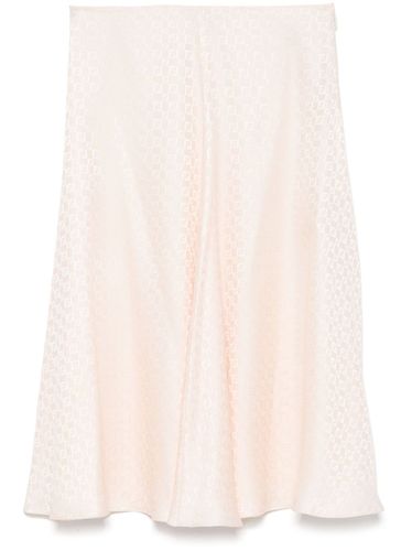 Fendi Ff Silk Midi Skirt - Fendi - Modalova