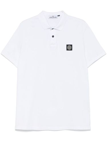 Stone Island Logo Cotton Polo Shirt - Stone Island - Modalova