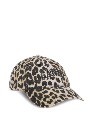 GANNI Logo Canvas Baseball Cap - GANNI - Modalova
