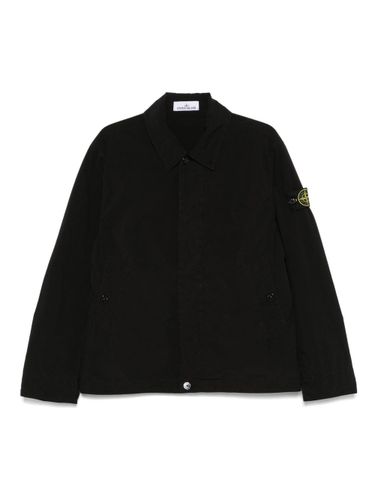 Jacket With Compass Appliqué - Stone Island - Modalova