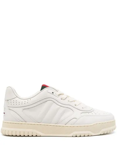 Gucci Re-Web Leather Sneakers - Gucci - Modalova