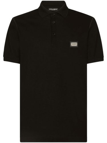 Logo Cotton Polo Shirt - Dolce & Gabbana - Modalova