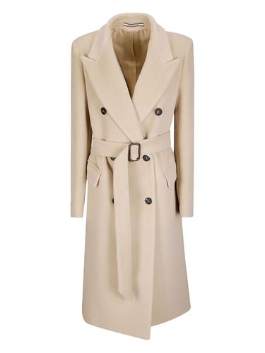 Wool Double-Breasted Coat - Tagliatore - Modalova
