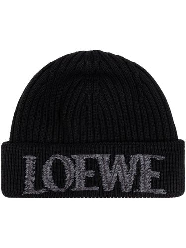 Loewe Logo Wool Beanie - Loewe - Modalova