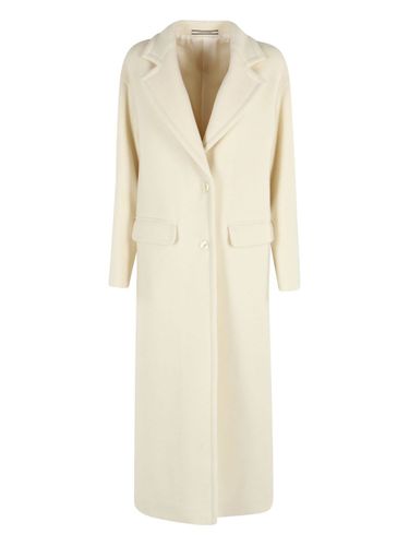 Wool Single-Breasted Coat - Tagliatore - Modalova