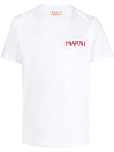 Marni Cotton T-Shirt With Logo - Marni - Modalova