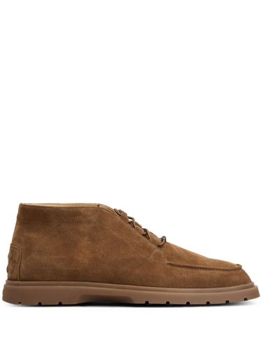 Tod's Suede Leather Ankle Boots - Tod's - Modalova