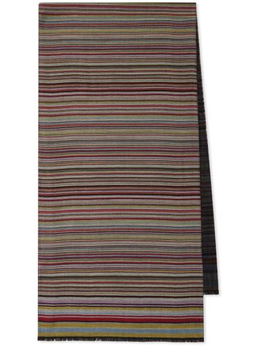 Signature Stripe Wool And Silk Scarf - Paul Smith - Modalova