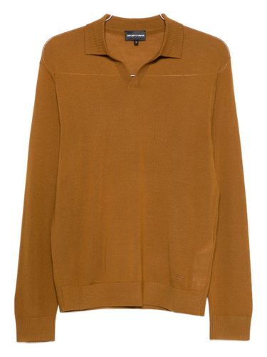 Emporio Armani Wool Polo Shirt - Emporio Armani - Modalova