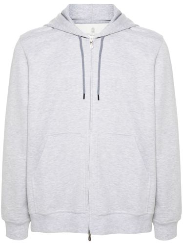 Cotton Blend Zipped Hoodie - Brunello Cucinelli - Modalova
