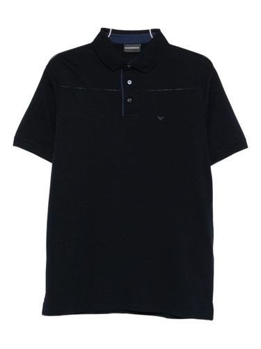 Logo Cotton Polo Shirt - Emporio Armani - Modalova