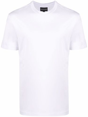 Logo Cotton Blend T-Shirt - Emporio Armani - Modalova