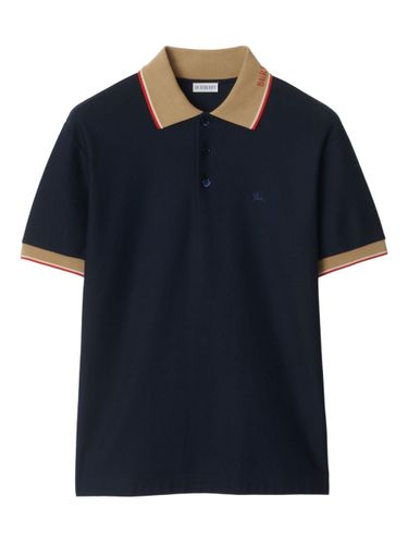 Short Sleeves Polo With Logo - Burberry - Modalova