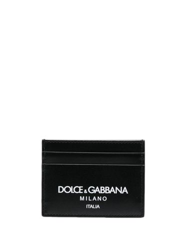 Card Holder With Printed Logo - Dolce & Gabbana - Modalova