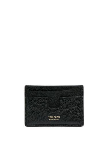 Soft Grain Leather T Line Cardholder - Tom Ford - Modalova