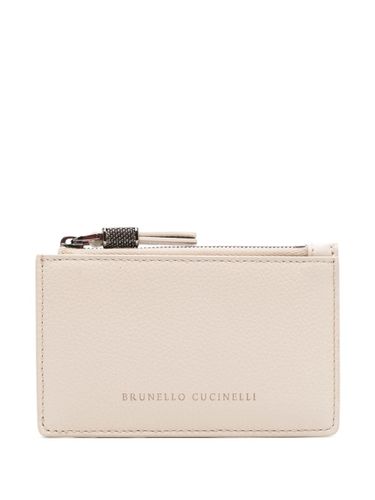 Leather Zipped Pouch - Brunello Cucinelli - Modalova