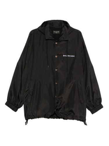 Balenciaga Nylon Jacket With Logo - Balenciaga - Modalova