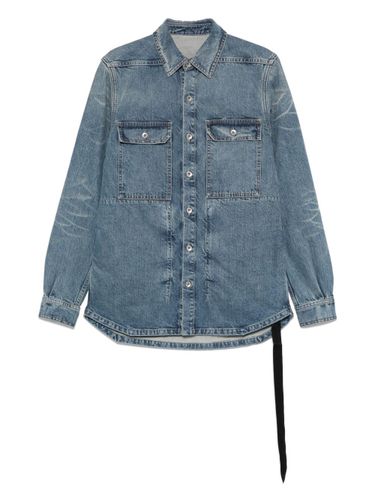 RICK OWENS DRKSHDW Denim Overshirt - RICK OWENS DRKSHDW - Modalova
