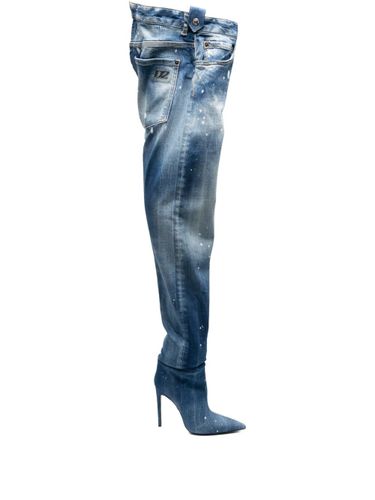 Dsquared2 Denim Heel Boots - Dsquared2 - Modalova