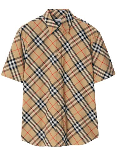 Burberry Check Cotton Shirt - Burberry - Modalova